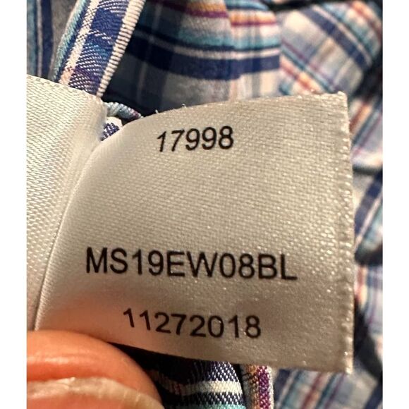 Peter Millar Summer Comfort Performance Men's Large Long Sleeve Button Down - Picture 8 of 8